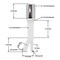 Thrifco Plumbing 5/8 Inch x 7/8 Inch Dishwasher Air Gap Assembly, Chrome 4400897 - alternate 3